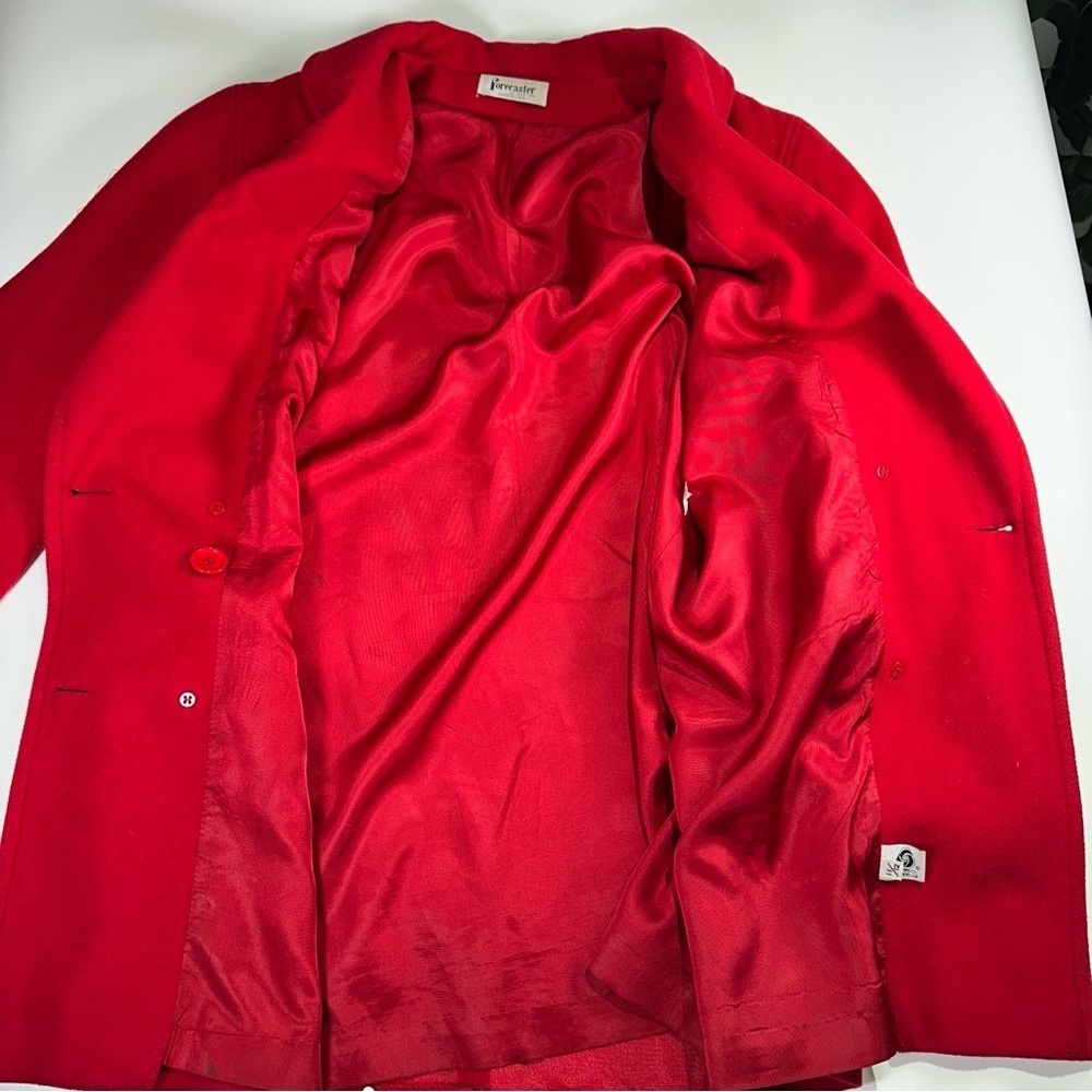 Forecaster of Boston vintage wool coat tailored doublebreasted topper size 12 - Picture 9 of 13